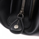 Christian Dior Hand Bag Leather Black Silver Auth ka5389M-10
