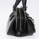 Christian Dior Hand Bag Leather Black Silver Auth ka5389M-4