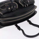 Christian Dior Hand Bag Leather Black Silver Auth ka5389M-6