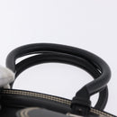 Christian Dior Hand Bag Leather Black Silver Auth ka5389M-8