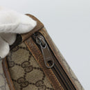GUCCI GG Supreme Web Sherry Line Shoulder Bag PVC Leather Beige Gold Auth ka5390-10