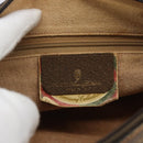 GUCCI GG Supreme Web Sherry Line Shoulder Bag PVC Leather Beige Gold Auth ka5390-17