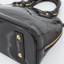 LOUIS VUITTON Monogram Vernis Alma BB Hand Bag Amarante M91678 LV Auth ka5391-12