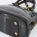 LOUIS VUITTON Monogram Vernis Alma BB Hand Bag Amarante M91678 LV Auth ka5391-14