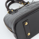 LOUIS VUITTON Monogram Vernis Alma BB Hand Bag Amarante M91678 LV Auth ka5391-15