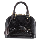 LOUIS VUITTON Monogram Vernis Alma BB Hand Bag Amarante M91678 LV Auth ka5391-2