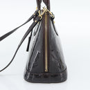 LOUIS VUITTON Monogram Vernis Alma BB Hand Bag Amarante M91678 LV Auth ka5391-5