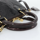LOUIS VUITTON Monogram Vernis Alma BB Hand Bag Amarante M91678 LV Auth ka5391-7