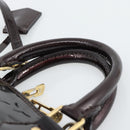 LOUIS VUITTON Monogram Vernis Alma BB Hand Bag Amarante M91678 LV Auth ka5391-8