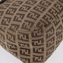 FENDI Zucchino Canvas Mamma Baguette Shoulder Bag Beige 8BR003 Auth ka5393V-9