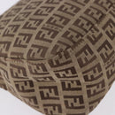 FENDI Zucchino Canvas Mamma Baguette Shoulder Bag Beige 8BR003 Auth ka5393V-16