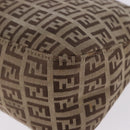 FENDI Zucchino Canvas Mamma Baguette Shoulder Bag Beige 8BR003 Auth ka5393V-17