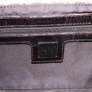 FENDI Zucchino Canvas Mamma Baguette Shoulder Bag Beige 8BR003 Auth ka5393V-21