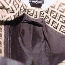 FENDI Zucchino Canvas Mamma Baguette Shoulder Bag Beige 8BR003 Auth ka5393V-22