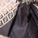 FENDI Zucchino Canvas Mamma Baguette Shoulder Bag Beige 8BR003 Auth ka5393V-23