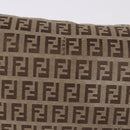 FENDI Zucchino Canvas Mamma Baguette Shoulder Bag Beige 8BR003 Auth ka5393V-3