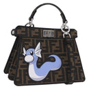 FENDI x FRGMT x POKÉMON Zucca Canvas Peek A Boo Dratini 8BN885 Auth ka5395SM-1