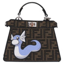 FENDI x FRGMT x POKÉMON Zucca Canvas Peek A Boo Dratini 8BN885 Auth ka5395SM-2