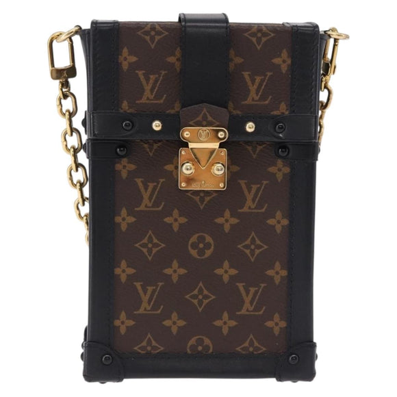 LOUIS VUITTON Monogram Pochette Trunk Vertical Shoulder Bag M63913 Auth ka5398M