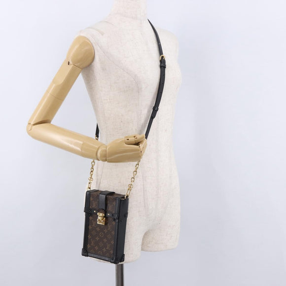 LOUIS VUITTON Monogram Pochette Trunk Vertical Shoulder Bag M63913 Auth ka5398M