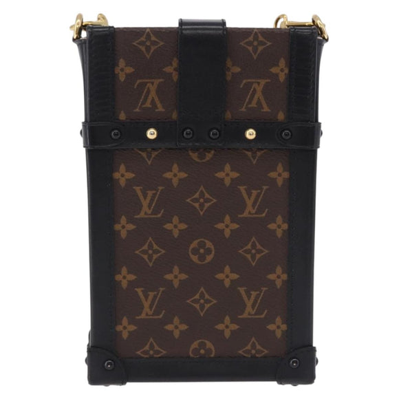 LOUIS VUITTON Monogram Pochette Trunk Vertical Shoulder Bag M63913 Auth ka5398M