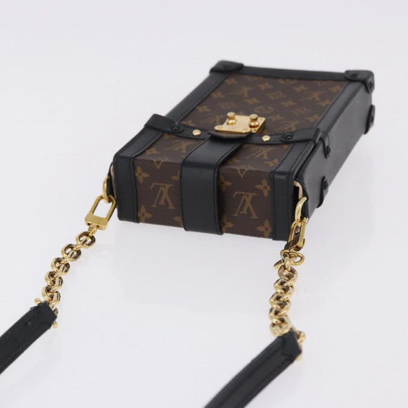LOUIS VUITTON Monogram Pochette Trunk Vertical Shoulder Bag M63913 Auth ka5398M