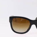 CHANEL Sunglasses Plastic Black Gold Tone CC Auth ka5399-4