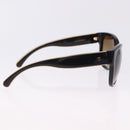 CHANEL Sunglasses Plastic Black Gold Tone CC Auth ka5399-6