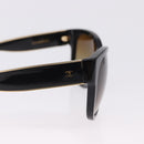 CHANEL Sunglasses Plastic Black Gold Tone CC Auth ka5399-7