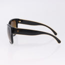 CHANEL Sunglasses Plastic Black Gold Tone CC Auth ka5399-8