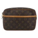 LOUIS VUITTON Monogram Compiegne 23 Clutch Bag M51847 LV Auth ka540-13