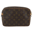 LOUIS VUITTON Monogram Compiegne 23 Clutch Bag M51847 LV Auth ka540-2