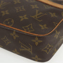 LOUIS VUITTON Monogram Compiegne 23 Clutch Bag M51847 LV Auth ka540-7