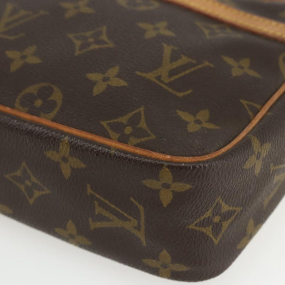 LOUIS VUITTON Monogram Compiegne 23 Clutch Bag M51847 LV Auth ka540