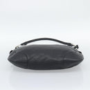 PRADA Shoulder Bag Leather Black Silver Auth ka5401V-9