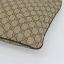 GUCCI GG Supreme Shoulder Bag PVC Leather Beige Gold Tone 201446 Auth ka5402-9