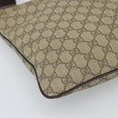 GUCCI GG Supreme Shoulder Bag PVC Leather Beige Gold Tone 201446 Auth ka5402-14