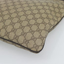 GUCCI GG Supreme Shoulder Bag PVC Leather Beige Gold Tone 201446 Auth ka5402-15