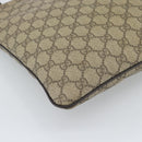 GUCCI GG Supreme Shoulder Bag PVC Leather Beige Gold Tone 201446 Auth ka5402-16