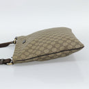 GUCCI GG Supreme Shoulder Bag PVC Leather Beige Gold Tone 201446 Auth ka5402-3