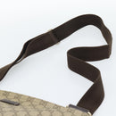 GUCCI GG Supreme Shoulder Bag PVC Leather Beige Gold Tone 201446 Auth ka5402-8