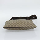 GUCCI GG Supreme Shoulder Bag PVC Leather Beige Gold Tone 201446 Auth ka5402-5