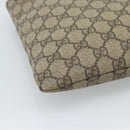 GUCCI GG Supreme Web Sherry Line Shoulder Bag PVC Beige Gold 246413 Auth ka5403-14