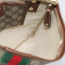 GUCCI GG Supreme Web Sherry Line Shoulder Bag PVC Beige Gold 246413 Auth ka5403-18