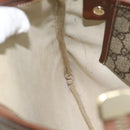 GUCCI GG Supreme Web Sherry Line Shoulder Bag PVC Beige Gold 246413 Auth ka5403-19