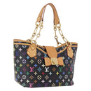 LOUIS VUITTON Monogram Multicolor Annie GM Tote Bag Black M40304 LV Auth ka5405V-1