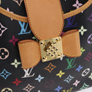 LOUIS VUITTON Monogram Multicolor Annie GM Tote Bag Black M40304 LV Auth ka5405V-10