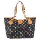 LOUIS VUITTON Monogram Multicolor Annie GM Tote Bag Black M40304 LV Auth ka5405V-2