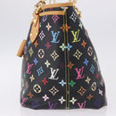 LOUIS VUITTON Monogram Multicolor Annie GM Tote Bag Black M40304 LV Auth ka5405V-3