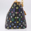 LOUIS VUITTON Monogram Multicolor Annie GM Tote Bag Black M40304 LV Auth ka5405V-4